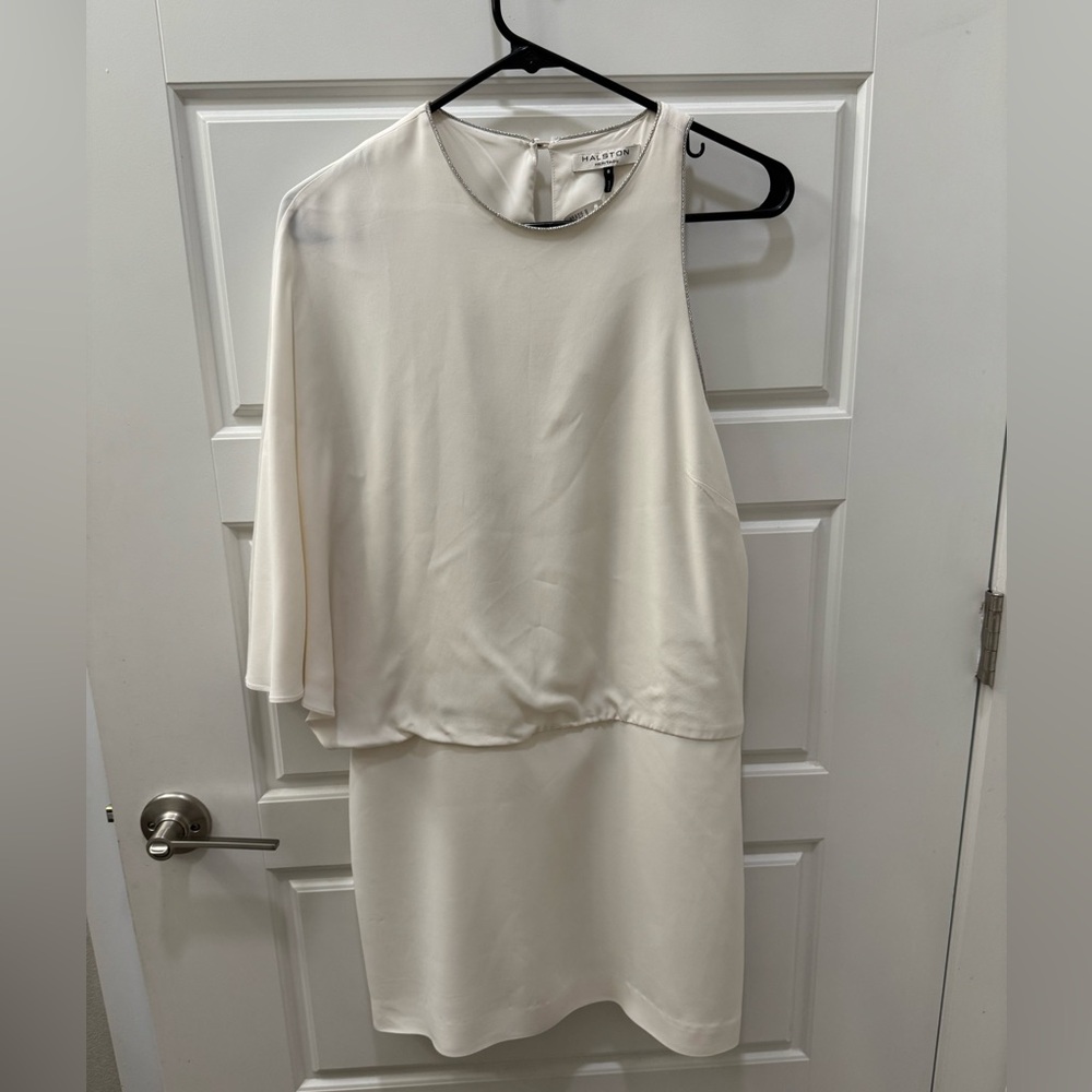 Elegant White Halston Dress